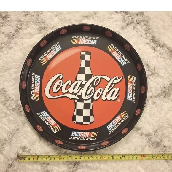 🥳HP🥳VINTAGE NASCAR+COCA-COLA TRAY - Picture 9 of 9